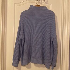 American Eagle Outfitters Women’s Blue Oversized Mock Neck Sweater XS/S NWOT